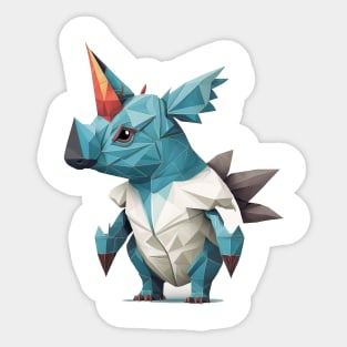 Fictional origami animal #4 Sticker